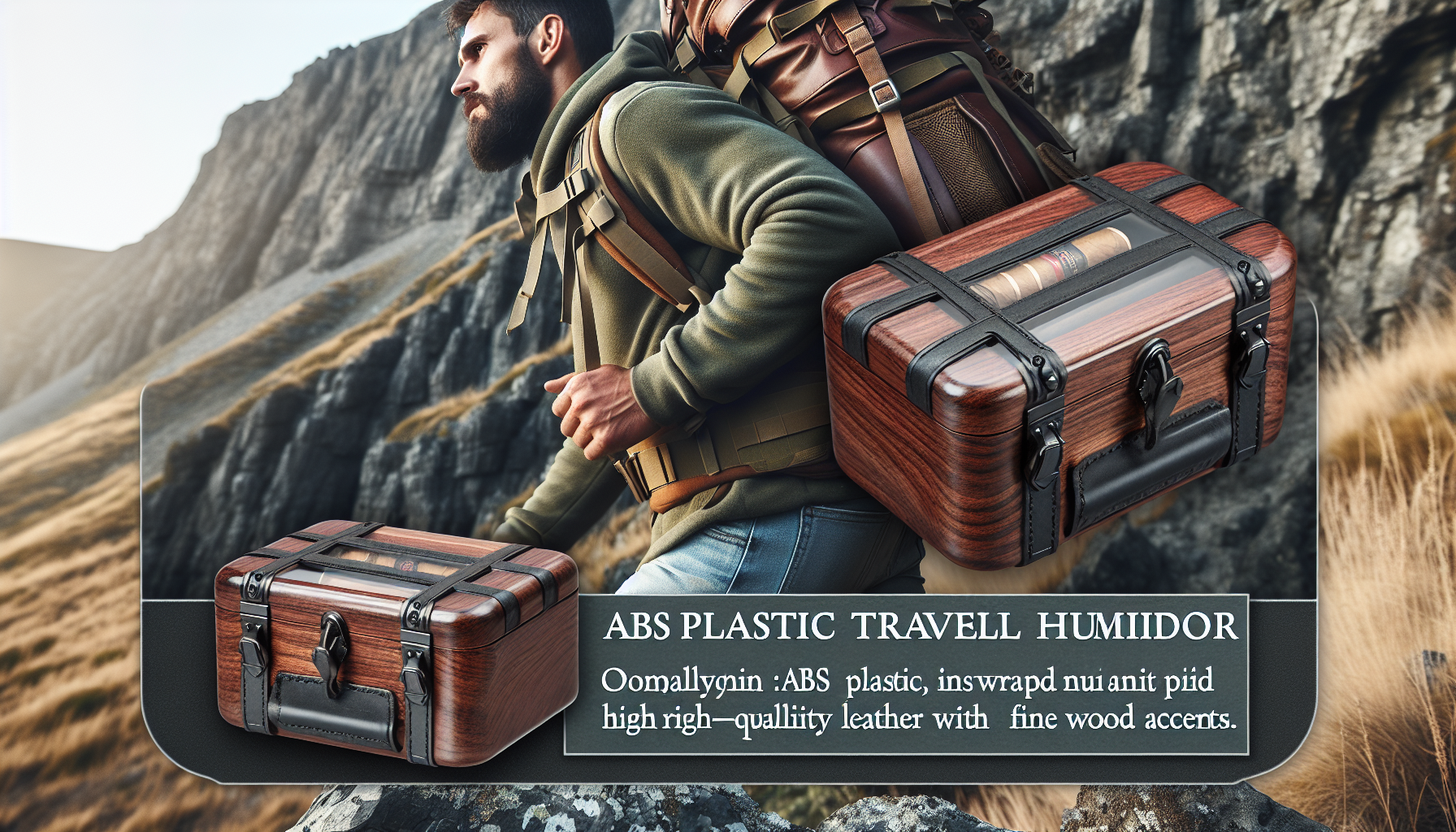 Durable travel humidor for journey-ready cigar protection