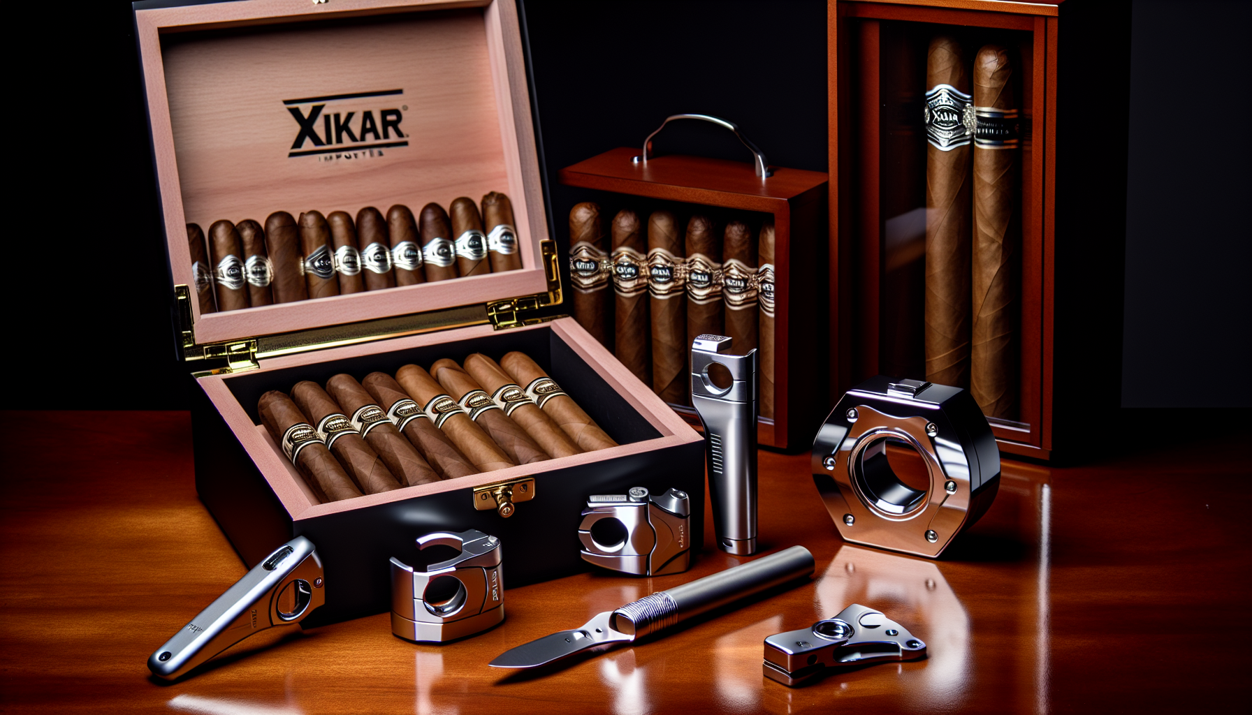 A selection of Xikar cigar accessories for enhancing the cigar experience